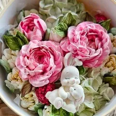 Зефир в шляпной коробке «Зайка» / 25 см