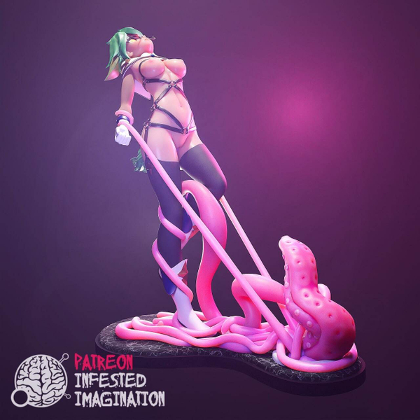 Сахароза в беде Genshin Impact Фигурка nsfw тентактли