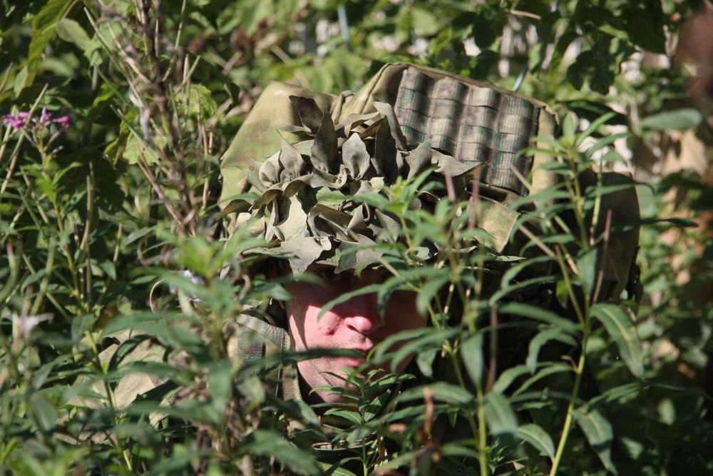 Панама летняя маскировочная Листья, Stich Profi