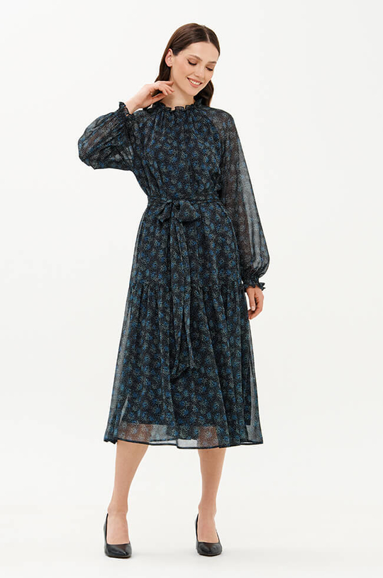 51720 Платье женское (синий принт)