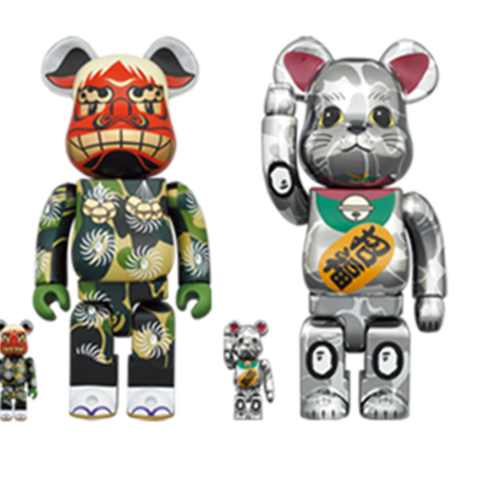 Дизайнерские игрушки BE@RBRICK x bape(r) 400%100% & & 6 7cm/28cm, 3907829-618027764