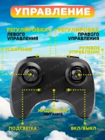 Радиоуправляемый летающий самолет на пульте управления