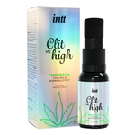 Согревающий жидкий вибратор для клитора Intt Clit Me On High Cannabis Oil 15 мл.