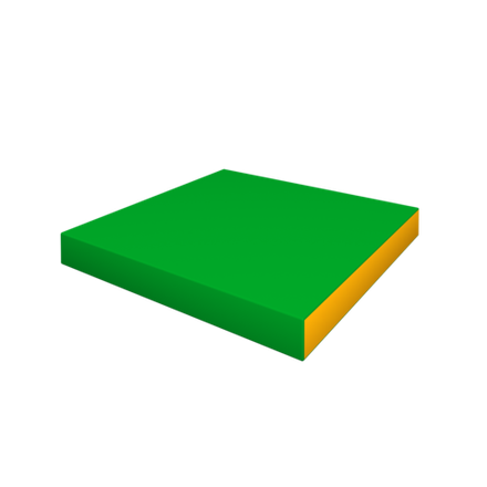 Элемент мягкой формы 850x850x100 (зелёный/жёлтый)