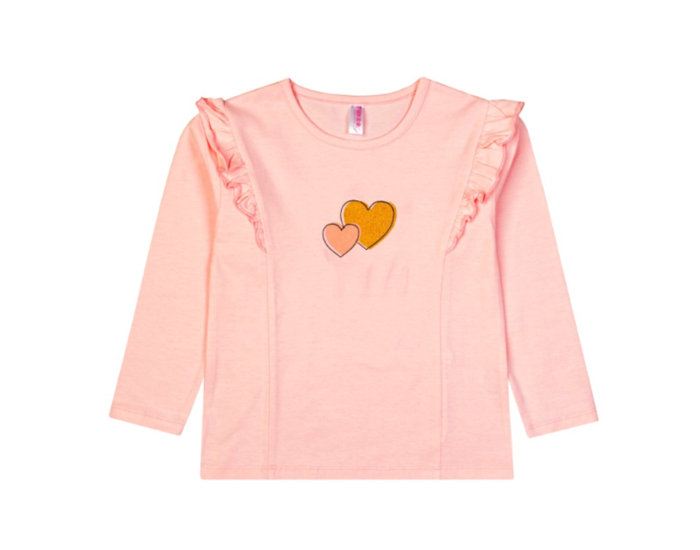 Лонгслив для девочек р. 104 персиковый M0966KL-3/6 (Такро)