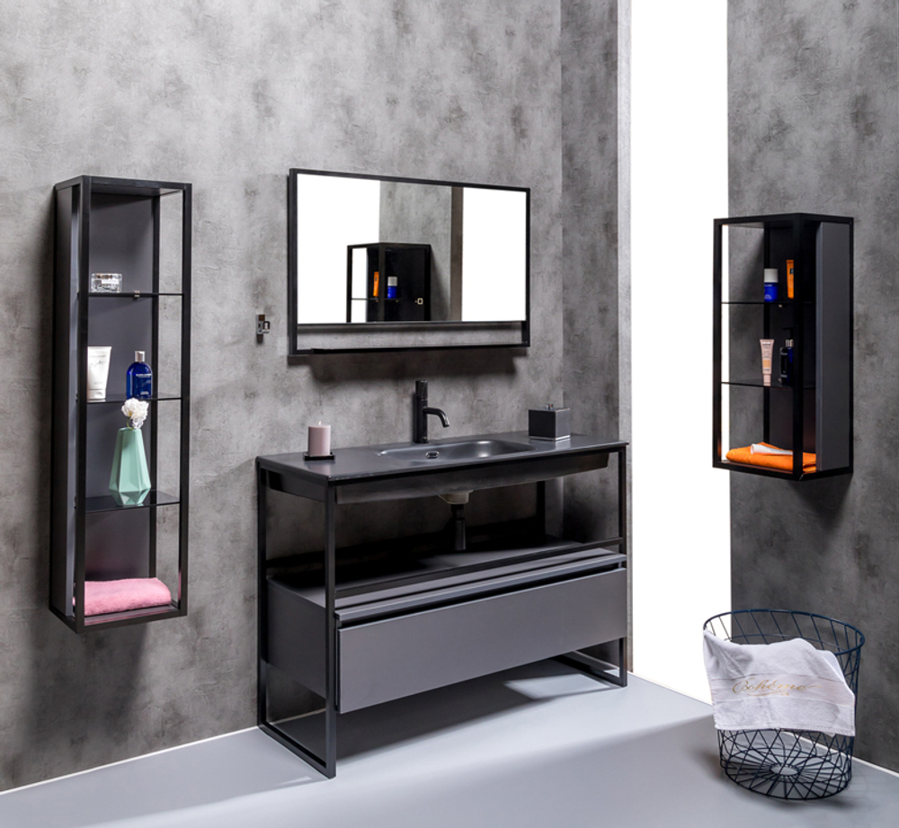 Armadi Art Ящик под консоль LOFT 120 Антрацит, 1 полка