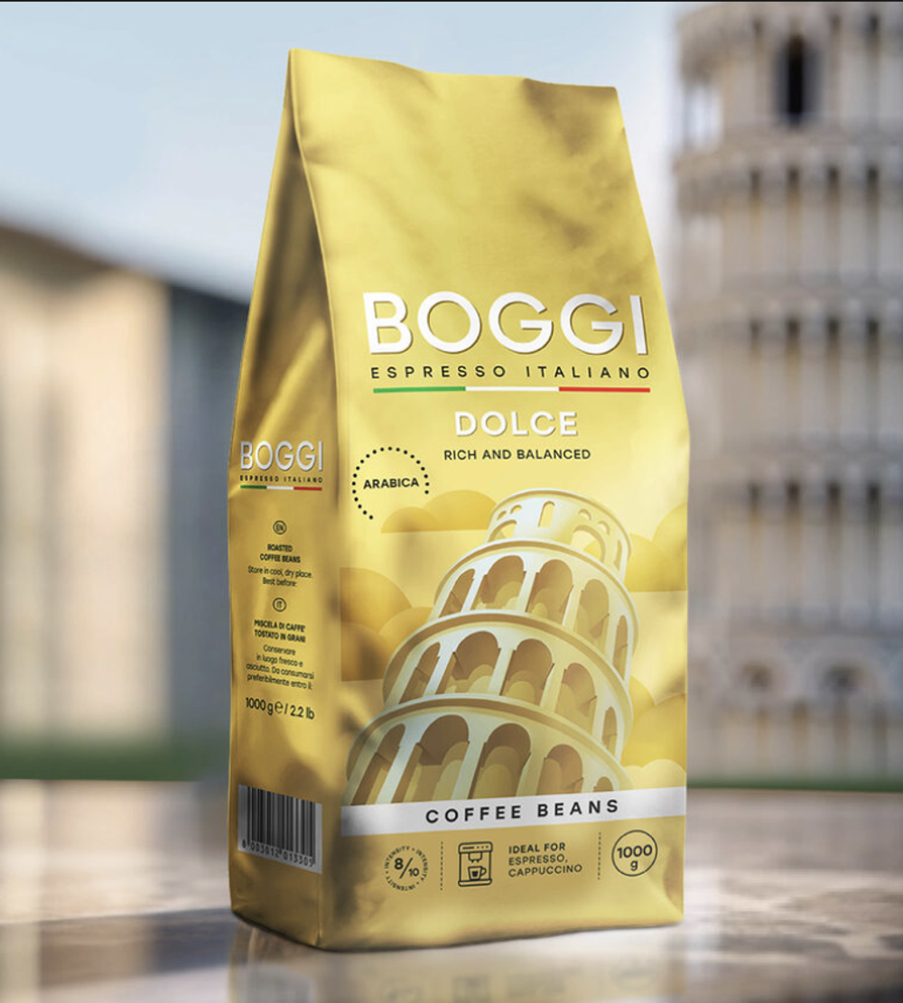 Кофе в зернах Boggi DOLCE, 1000 г