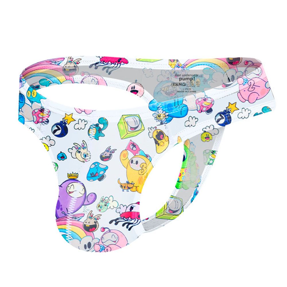 Мужские трусы стринги белые PUMP! MP2993-1