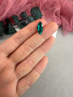 Наветт Navette 15*7 мм, Blue zircon