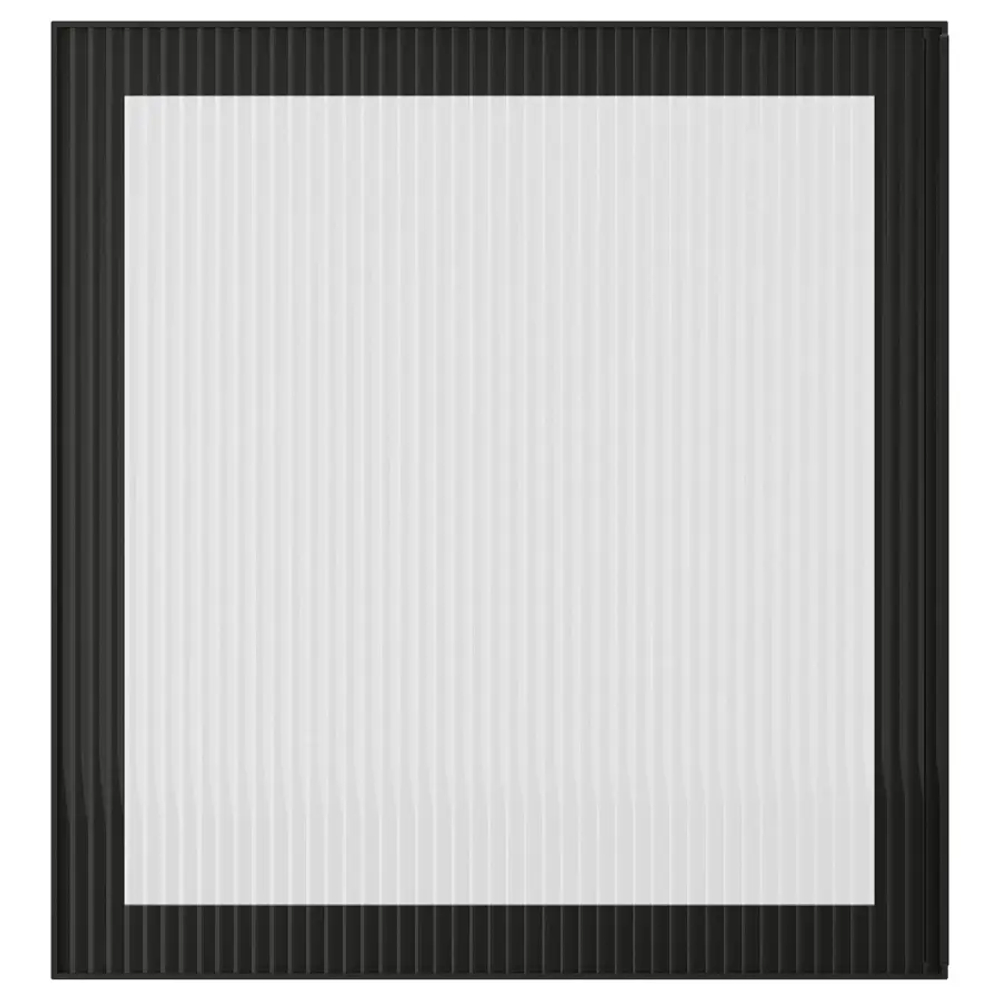 Стеклянные двери - FÄLLSVIK / FALLSVIK  IKEA/ ФЭЛЛСВИК ИКЕА,  64х60 см, черный