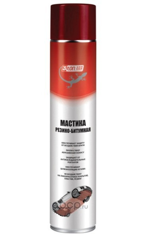 Мастика резино-битумная 1 л. (аэрозоль) ТС-901 (3TON)