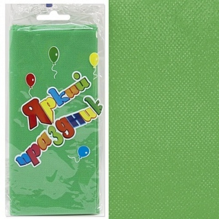 Скатерть одноразовая Зеленый 120*140 см.