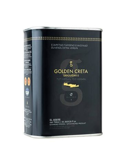 Оливковое масло EXTRA VIRGIN OLIVE OIL PDO MESSARA "GOLDEN CRETA 750 мл, ж/б, Греция