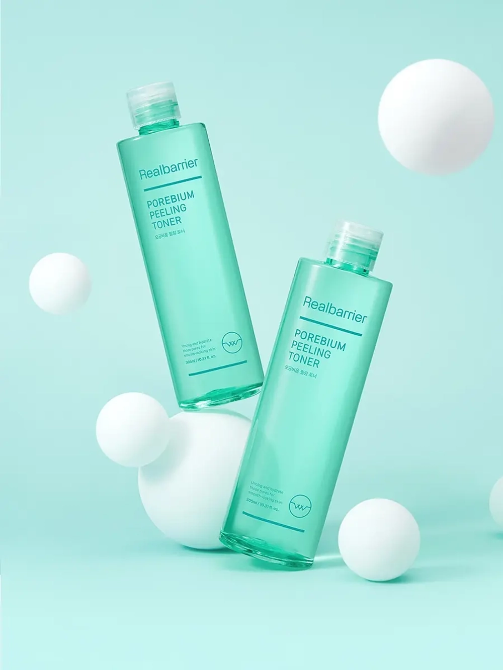 Real Barrier Энзимный пилинг-тонер для борьбы с чёрными точками Porebium Peeling Toner 305 мл