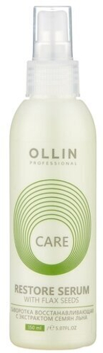 OLLIN CARE Сыворотка восстанавливающая с экстрактом семян льна 150мл/ Restore Serum with Flax Seeds