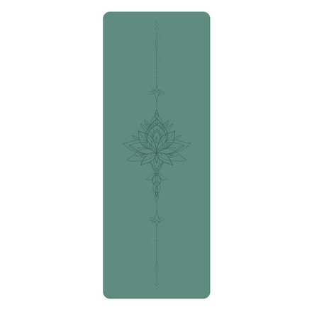 Каучуковый коврик для йоги Bloom Emerald 185*68*0,5 см нескользящий