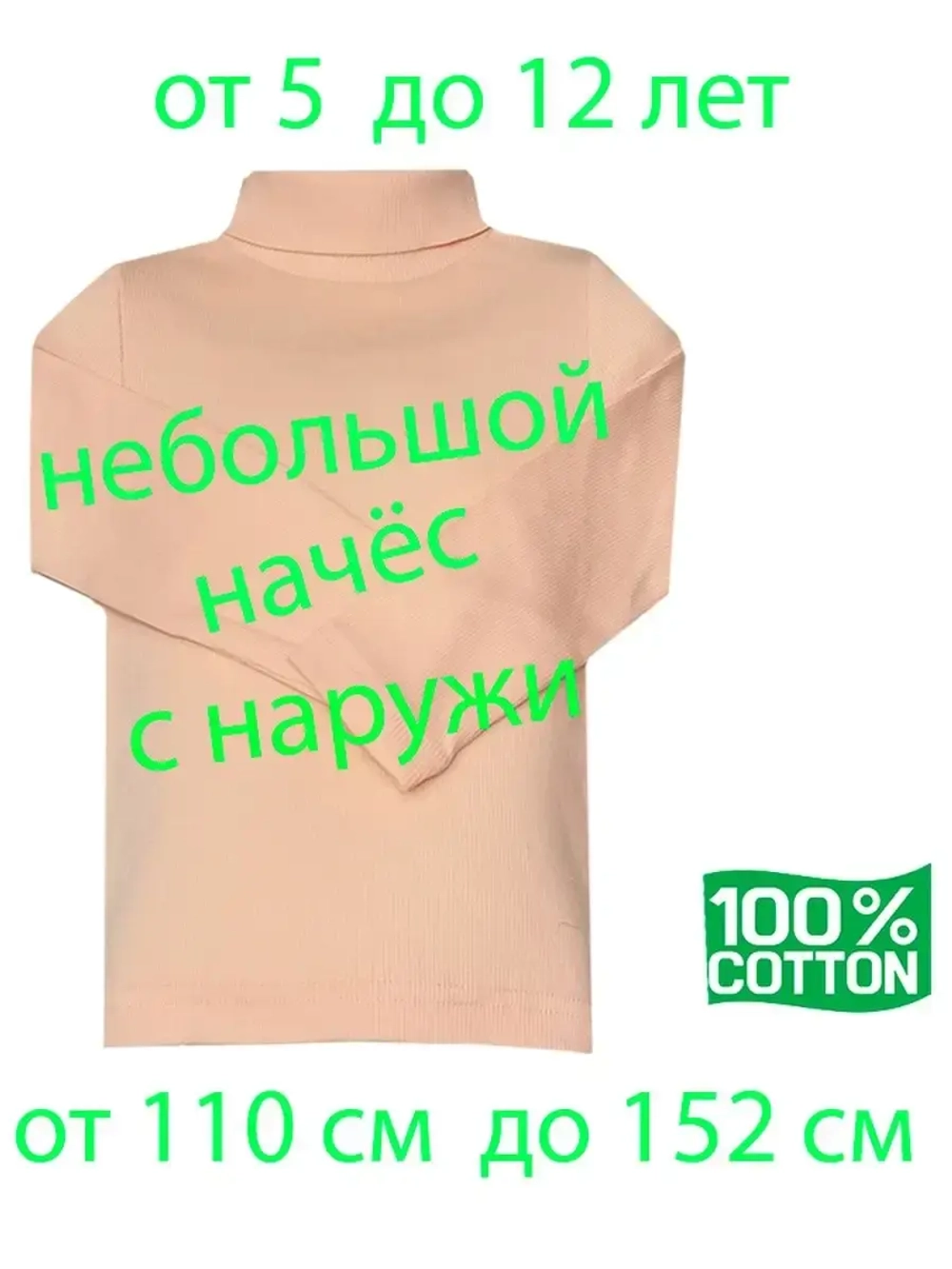 Водолазка с небольшим начесом