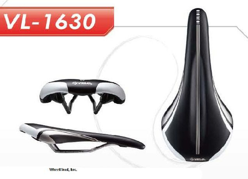 Седло 6-141630 спорт 286х134мм VL-1630 облегч. эластомер. черно-серое END ZONE VELO