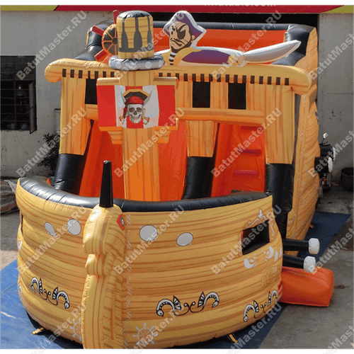 Коммерческий надувной батут "Корабль"