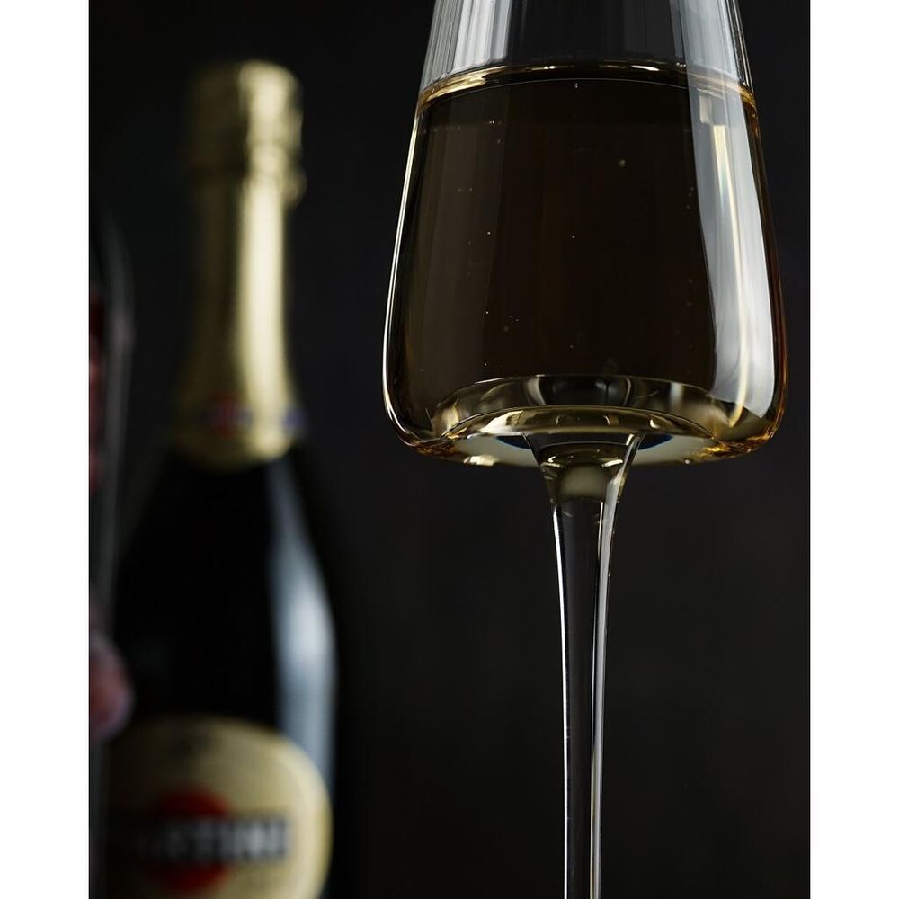 Бокал-флюте для шампанского 230 мл "Zie Optical" d 4 см h26,1 см оптические грани P.L. - BarWare [6]