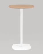 Стол барный Form 60*60 светлое дерево/белый