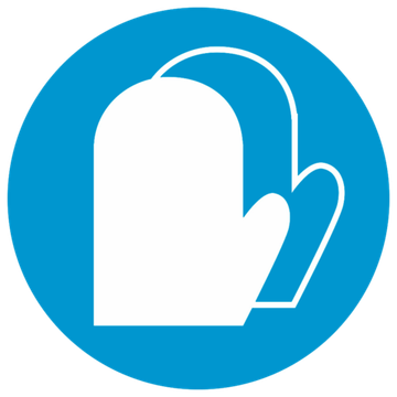 М16 "Работать в защитных рукавицах"