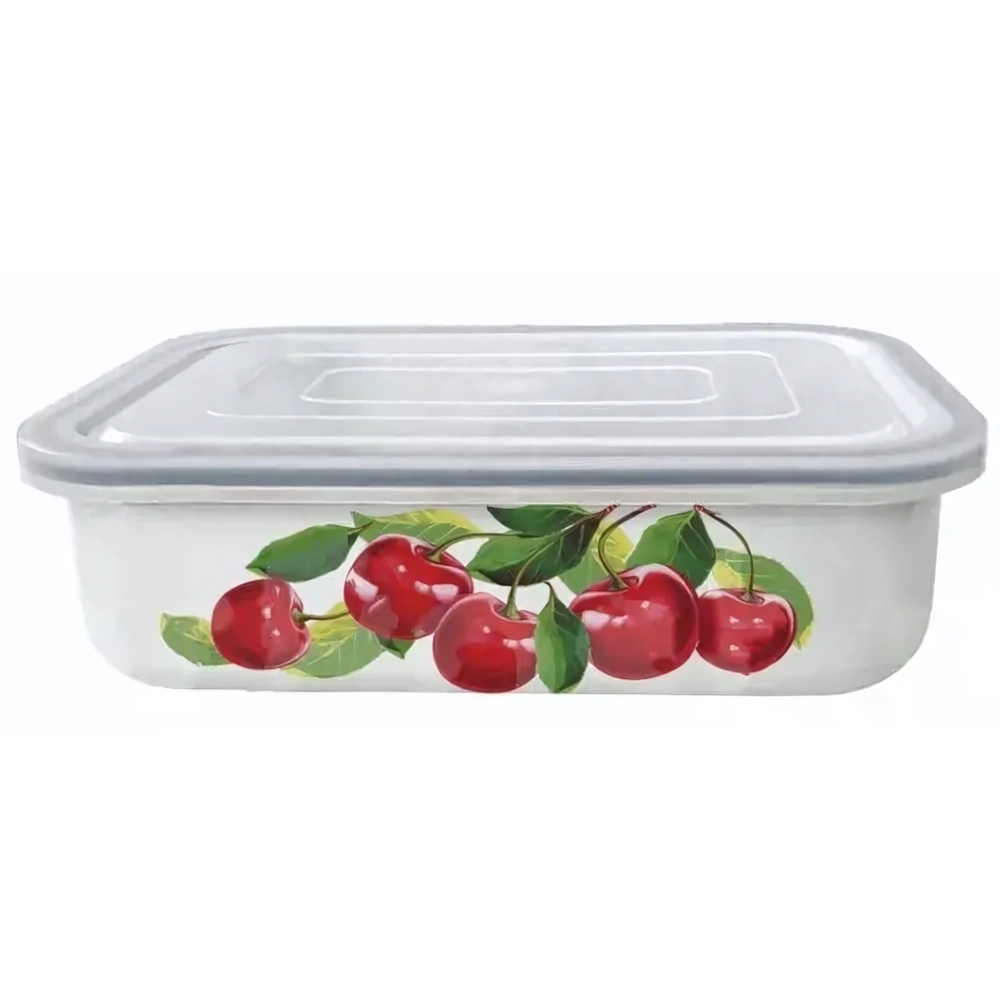 Лоток эмал 1,5л пл/кр Вишневый сад