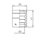 Муфта DN 08 1SN/2SC с зачисткой NEW