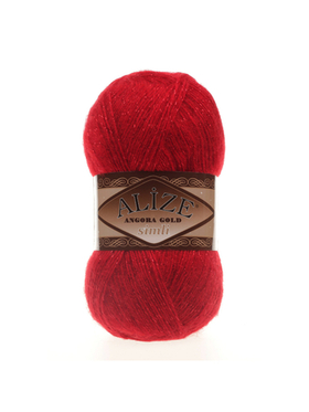 Пряжа Angora Gold Simli, 100 г, 500м, 20%шерcть,75%акрил,5% металлик (цена за 1 шт)