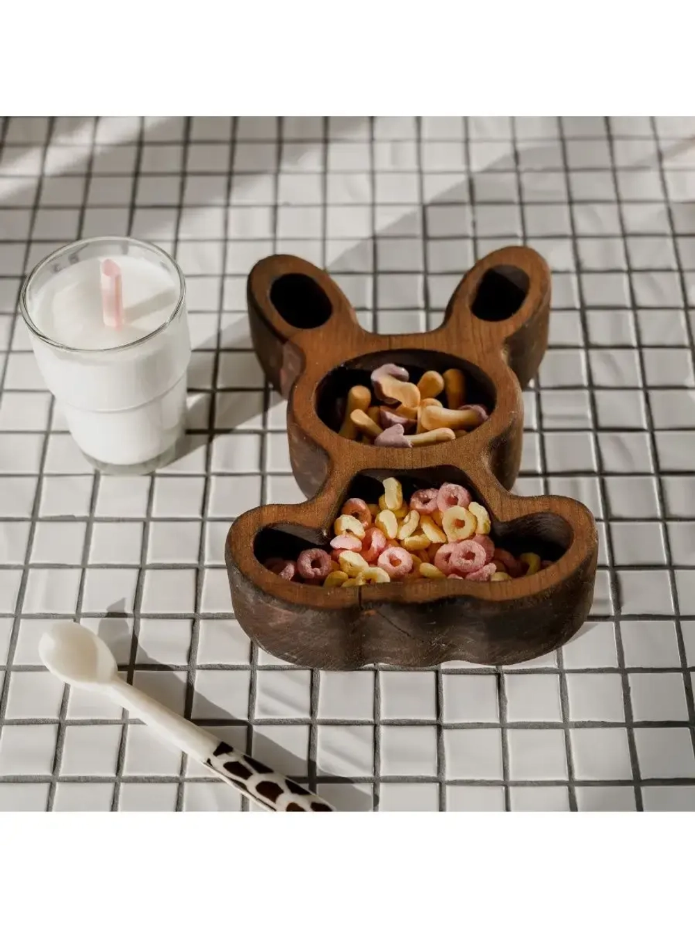 Менажница "Зайчик" из Сибирского кедра