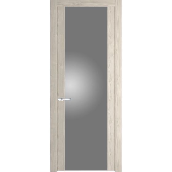 Межкомнатная дверь эмаль Profil Doors 1.7N каштан светлый стекло серебро матлак