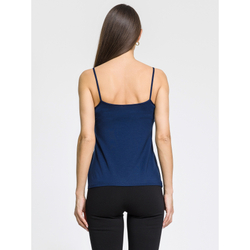 Женская майка с узкими бретелями темно-синяя OROBLU Perfect Line VOBT01591