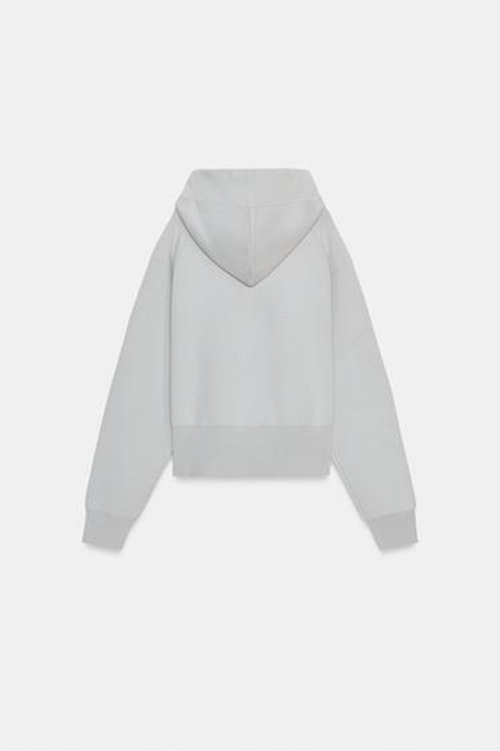 Трикотажный кардиган с капюшоном на шнурках - ZARA
