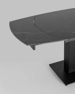 Стол обеденный Хлоя раскладной 120-180*90 керамика темная