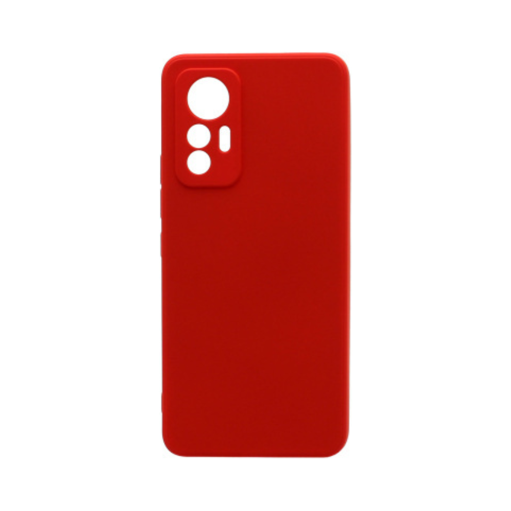 Силиконовый матовый чехол Silicone Case NEW ERA для Xiaomi 12 Lite, красный
