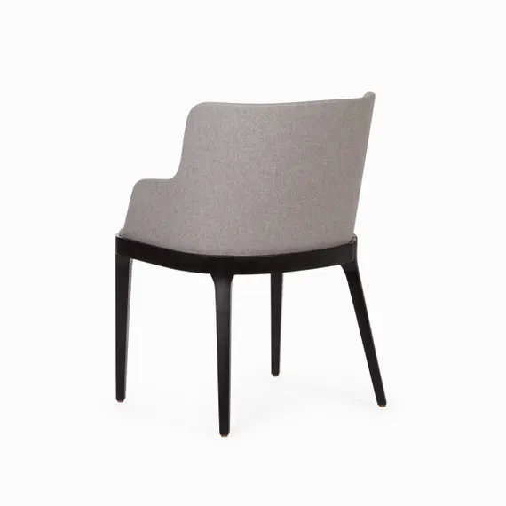 Стул Driade с подлокотниками, светло-серый, черные ножки