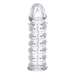 Гелевая прозрачная насадка 12см с шипами ToyFa Basic 818031-1