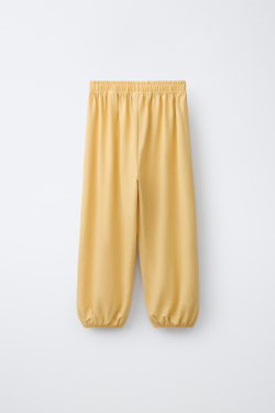 ZARA БРЮКИ BALLOON, ЖЕЛТЫЙ