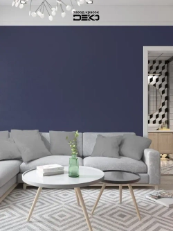 Краска для стен моющаяся DEKO ART интерьерная без запаха, тёмно синий 500гр