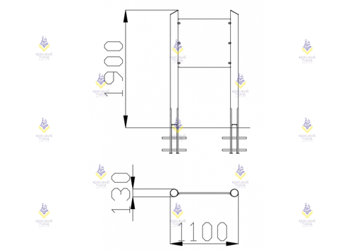 Инфощит тип-8 «Эко» на круглых столбах