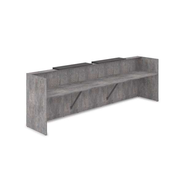 1КР-ДС.002 Комплект Ресепшн с фартуком ЛДСП (3632*762*1161) (без подсветки)