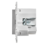 SKANDY Розетка с заземлением с защитными шторками 16А с USB C 18Вт SK-R17S серебряный IEK