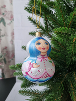 Матрешка стеклянная "Мальвина"