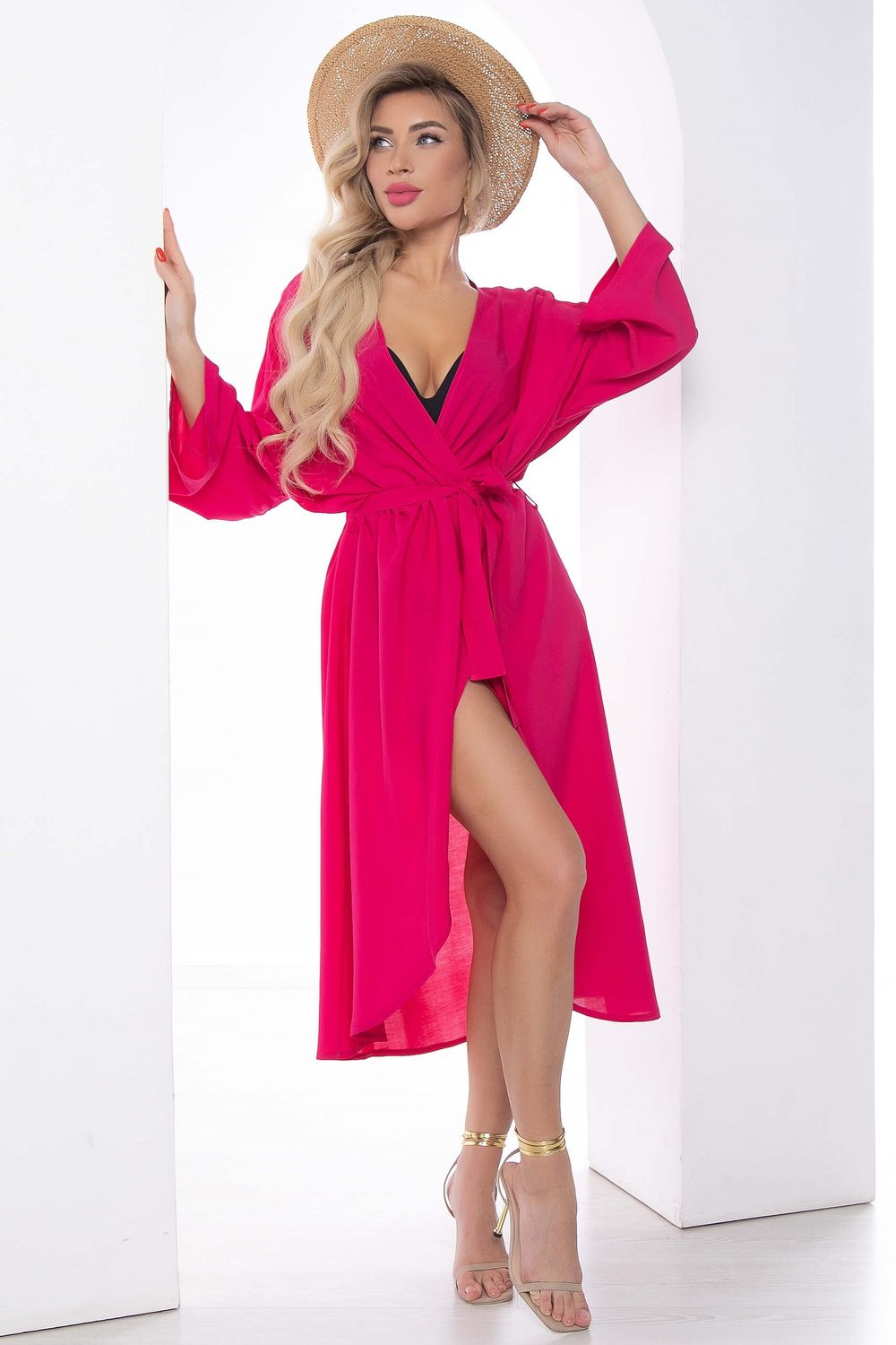 Парео Пляжный сезон (фуксия) П11763 LT Collection