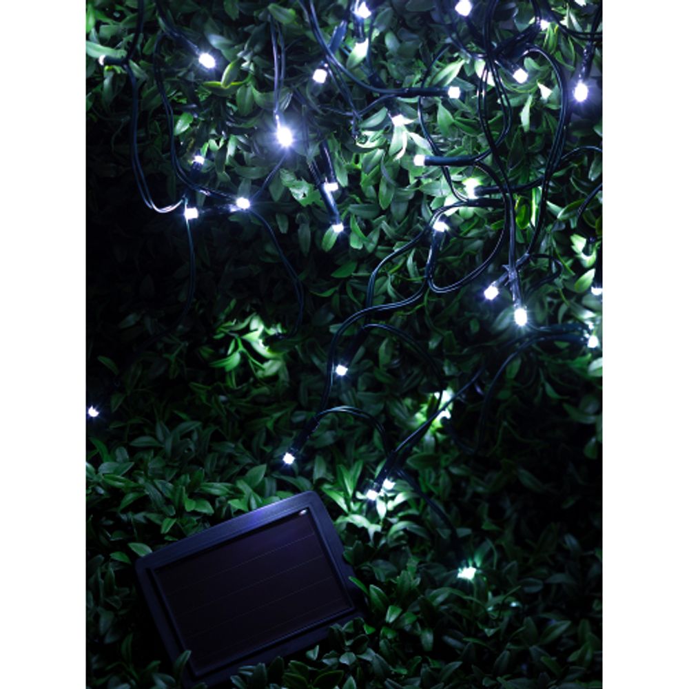 Садовая гирлянда ЭРА ERASF22-29 Бахрома на солнечной батарее холодный свет 3.8*0.5 м