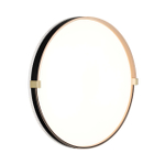 7647/DL PALE SN 189 Светильник пластик/белый/черный/золотой LED 48Вт 4000К D390 IP43 OLIDI BLACK