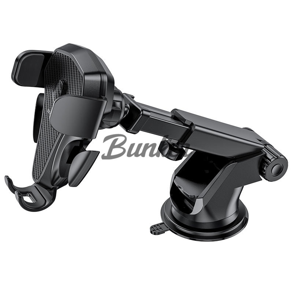 Держатель в авто для телефона Borofone BH38, раздижной, на приборную панель/стекло, черный