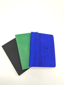 Набор 3 блокнота 88л (138*102мм) лин. графит, зеленый, синий (5447-9)