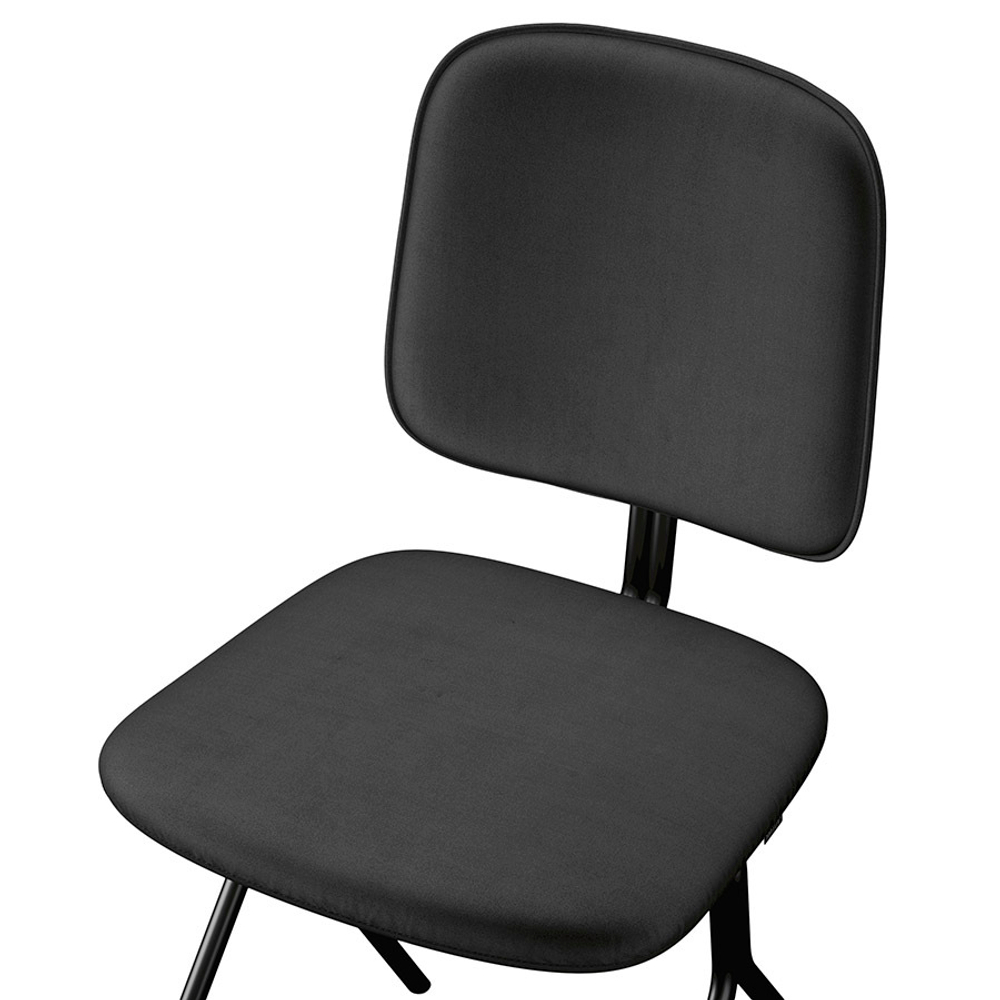 Стул ror, y, велюр, черный/черный