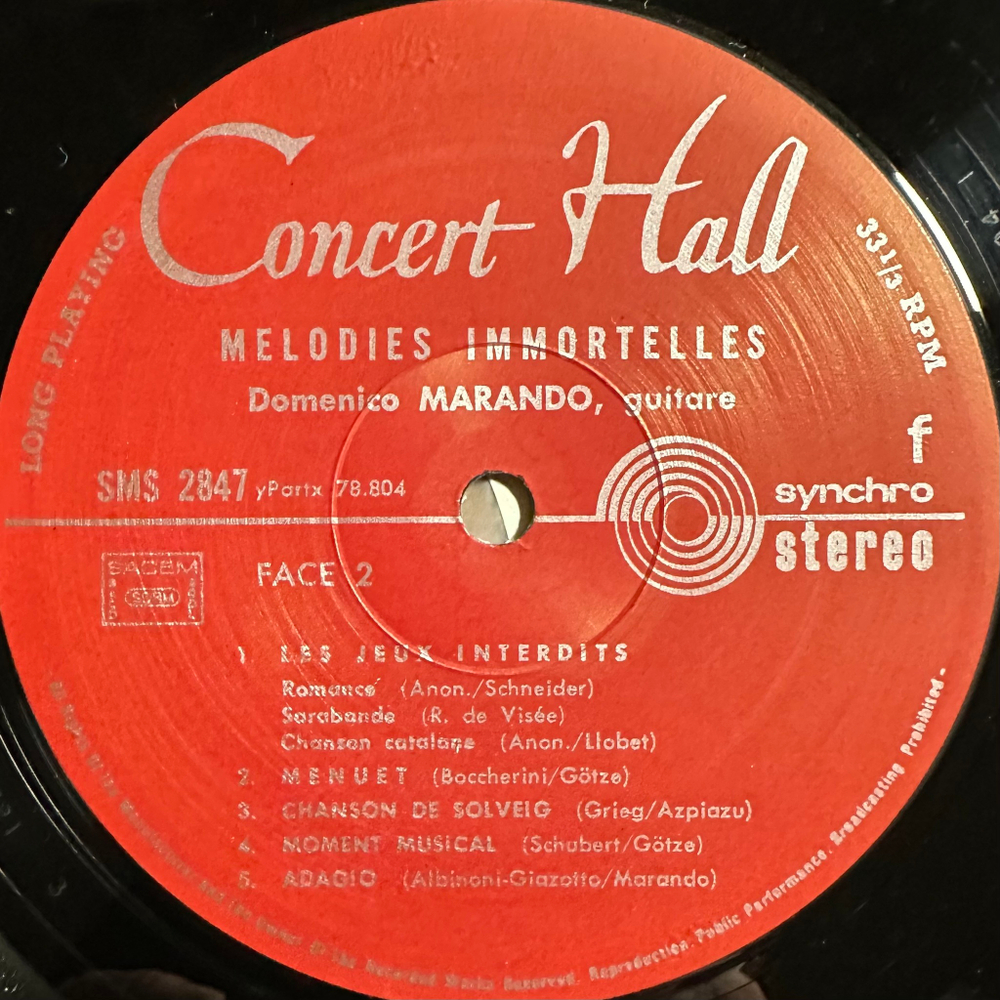 Доменико Марандо - Бессмертные мелодии для одной, двух и трех гитар (Франция)